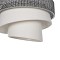 GLOBOSTAR® SIERA 203-0170 Μοντέρνο Κρεμαστό Φωτιστικό Οροφής με Ντουί 1 x E27 AC 220-240V IP20 - Μαύρο & Λευκό - Μ38 x Π38 x Υ26cm