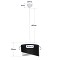 GLOBOSTAR® LILI 203-0177 Μοντέρνο Κρεμαστό Φωτιστικό Οροφής με Ντουί 1 x E27 AC 220-240V IP20 - Καφέ & Μπεζ - Μ30 x Π30 x Υ22cm