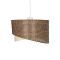 GLOBOSTAR® LILI 203-0177 Μοντέρνο Κρεμαστό Φωτιστικό Οροφής με Ντουί 1 x E27 AC 220-240V IP20 - Καφέ & Μπεζ - Μ30 x Π30 x Υ22cm