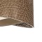 GLOBOSTAR® LILI 203-0177 Μοντέρνο Κρεμαστό Φωτιστικό Οροφής με Ντουί 1 x E27 AC 220-240V IP20 - Καφέ & Μπεζ - Μ30 x Π30 x Υ22cm