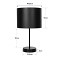 GloboStar® WIZ 203-0179 Μοντέρνο Επιτραπέζιο Φωτιστικό Πορτατίφ Μονόφωτο 1 x E27 IP20 Ασημί Μέταλλο με Γκρι Ύφασμα - Μ22 x Π22 x Υ36.5cm