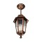 GLOBOSTAR® VITRO 203-0194 Vintage Φωτιστικό Οροφής με Ντουί 1 x E27 AC 220-240V IP44 - Χάλκινο - Μ17 x Π17 x Υ28cm