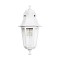 GloboStar® VITRO 203-0201 Vintage Επιτοίχιο Φωτιστικό Φαναράκι Μονόφωτο 1 x E27 IP44 Λευκό Πλαστικό - Μ17 x Π20 x Υ36cm