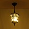 GLOBOSTAR® ZARDIN 203-0204 Vintage Φωτιστικό Οροφής με Ντουί 1 x E27 AC 220-240V IP44 - Μαύρο - Μ17 x Π17 x Υ22cm