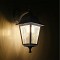 GloboStar® SOLME 203-0221 Vintage Επιτοίχιο Φωτιστικό Φαναράκι Μονόφωτο 1 x E27 IP44 Λευκό Πλαστικό - Μ15 x Π20 x Υ35cm