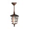 GLOBOSTAR® ZARDIN 203-0224 Vintage Φωτιστικό Οροφής με Ντουί 1 x E27 AC 220-240V IP44 - Χάλκινο - Μ17 x Π17 x Υ42cm