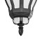 GLOBOSTAR® VERDI 203-0232 Vintage Φωτιστικό Οροφής με Ντουί 1 x E27 AC 220-240V IP44 - Μαύρο - Μ18 x Π18 x Υ33cm