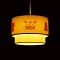 GLOBOSTAR® OWL 204-0001 Παιδικό Κρεμαστό Φωτιστικό Οροφής με Ντουί 1 x E27 AC 220-240V IP20 - Πολύχρωμο - Μ30 x Π30 x Υ24cm