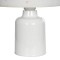 GloboStar® MOON 204-0023 Παιδικό Eπιτραπέζιο Φωτιστικό Πορτατίφ Μονόφωτο 1 x E27 IP20 Πολύχρωμο Ύφασμα με Λευκό Πλαστικό - Μ24 x Π24 x Υ32cm