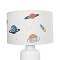 GLOBOSTAR® SATURN 204-0030 Παιδικό Επιτραπέζιο Φωτιστικό Πορτατίφ με Ντουί 1 x E27 AC 220-240V IP20 - Πολύχρωμο - Μ24 x Π24 x Υ32cm
