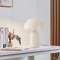GloboStar® GASCO 204-0149 Μοντέρνο Eπιτραπέζιο Φωτιστικό Μονόφωτο 1 x E27 IP20 Μπεζ Μέταλλο - Μ25 x Π25 x Υ35cm