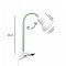 GloboStar® TAVOLO 204-0153 Παιδικό Eπιτραπέζιο Φωτιστικό Μονόφωτο 1 x E14 IP20 Πράσινο & Λευκό - Μ11 x Π9 x Υ35cm