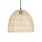 GLOBOSTAR® CESTINO 204-0178 Boho Κρεμαστό Φωτιστικό Οροφής Μονόφωτο 1 x E27 AC 220-240V IP20 Μπεζ - Μ30 x Π30 x Υ25cm
