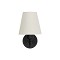 GloboStar® ELEGANTE 204-0186 Μοντέρνο Φωτιστικό Τοίχου Απλίκα Μονόφωτο 1 x E27 AC 220-240V IP20 Μπεζ & Μαύρο - Μ14 x Π14 x Υ26cm