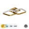GLOBOSTAR® NORA 61063 Μοντέρνο Φωτιστικό Οροφής LED 22W 2640lm 300° AC 220-240V IP20 Ρυθμιζόμενο Λευκό CCT με On/Off 2700K/4500K/6000K - Lumileds SMD Chip - Χρυσό Βούρτσας - Μ40 x Π24 x Υ7cm - 3 Χρόνια Εγγύηση