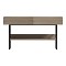 Κονσόλα Vien pakoworld σε sonoma-μαύρη απόχρωση 139x43x75.5εκ