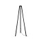 GLOBOSTAR® TRIPOD 203-0258 Μοντέρνο Επιδαπέδιο Φωτιστικό με Ντουί 1 x E27 AC 220-240V IP20 - Μαύρο - Μ38 x Π38 x Υ120cm