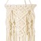 GLOBOSTAR® BAHRI 36211 Boho Κρεμαστό Φωτιστικό Οροφής με Ντουί 1 x E27 AC 220-240V IP20 - Μπεζ - Μ20 x Π20 x Υ65cm