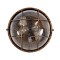 GLOBOSTAR® BOATLIGHT 61590 Vintage Φωτιστικό Καραβοχελώνα Τοίχου & Οροφής με Ντουί 2 x E27 AC 220-240V Αδιάβροχο IP65 - Μπρονζέ Εφέ Σκουριάς Ματ - Μ24 x Π24 x Υ11cm