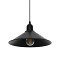 GLOBOSTAR® FERRO 203-0084 Μοντέρνο Κρεμαστό Φωτιστικό Οροφής με Ντουί 1 x E27 AC 220-240V IP20 - Μαύρο - Μ30 x Π30 x Υ15cm