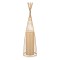 GLOBOSTAR® AZORES 01755 Boho Επιδαπέδιο Φωτιστικό με Ντουί 1 x E27 AC 220-240V IP20 - Μπεζ - Μ40 x Π40 x Υ150cm