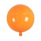 GLOBOSTAR® BALLOON 00650 Παιδικό Φωτιστικό Οροφής με Ντουί 1 x E27 AC 220-240V IP20 - Πορτοκαλί - Μ30 x Π30 x Υ33cm