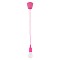 GLOBOSTAR® CABLITO 61552 Μοντέρνο Κρεμαστό Φωτιστικό Οροφής με Ντουί 1 x E27 AC 220-240V IP20 - Ροζ - Μ4 x Π4 x Υ110cm