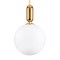 GLOBOSTAR® MAVERICK 00940 Μοντέρνο Κρεμαστό Φωτιστικό Οροφής με Ντουί 1 x E27 AC 220-240V IP20 - Χρυσό & Λευκό - Μ30 x Π30 x Υ48cm