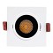 GLOBOSTAR® LEO-SQ 60288 Χωνευτό Κινούμενο Downlight Σποτ με Honeycomb Anti Glare Reflector LED 10W 1300lm 38° AC 220-240V IP20 Φυσικό Λευκό 4500K - Bridgelux COB Chip & TÜV SÜD Driver - Λευκό & Μαύρο Ματ - Μ8.5 x Π8.5 x Υ6.6cm / Q7.5 x 7.5cm - 5 Χρόνια Εγ