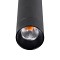 GLOBOSTAR® CANAL 60374 Μοντέρνο Κρεμαστό Φωτιστικό Οροφής LED 7W 700lm 36° AC 220-240V IP20 Θερμό Λευκό 2700K - Bridgelux COB - Μαύρο - Μ4 x Π4 x Υ30cm - 5 Χρόνια Εγγύηση