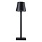 GloboStar® NEGA 60473 Μοντέρνο Επιτραπέζιο Φωτιστικό Πορτατίφ LED 2.2W 154lm 360° DC 5V Επαναφορτιζόμενο με Μπαταρία Li-ion 4000mAh - Διακόπτη Αφής - Θερμό Λευκό 2700K - Dimmable - D10 x H39cm - Μαύρο - 2 Years Warranty