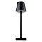 GloboStar® NEGA 60473 Μοντέρνο Επιτραπέζιο Φωτιστικό Πορτατίφ LED 2.2W 154lm 360° DC 5V Επαναφορτιζόμενο με Μπαταρία Li-ion 4000mAh - Διακόπτη Αφής - Θερμό Λευκό 2700K - Dimmable - D10 x H39cm - Μαύρο - 2 Years Warranty