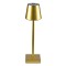 GloboStar® NEGA 60475 Μοντέρνο Επιτραπέζιο Φωτιστικό Πορτατίφ LED 2.2W 154lm 360° DC 5V Επαναφορτιζόμενο με Μπαταρία Li-ion 4000mAh - Διακόπτη Αφής - Θερμό Λευκό 2700K - Dimmable - D10 x H39cm - Χρυσό - 2 Years Warranty