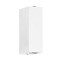 GLOBOSTAR® LINOR 60527 Μοντέρνο Φωτιστικό Τοίχου - Απλίκα LED 10W 1000lm 10° AC 220-240V Αδιάβροχο IP65 Θερμό Λευκό 2700K - Bridgelux COB Chip & TÜV SÜD Driver - Λευκό Ματ - Μ12.5 x Π6 x Υ4cm - 5 Χρόνια Εγγύηση