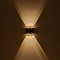 GLOBOSTAR® ARC 60680 Μοντέρνο Φωτιστικό Τοίχου - Απλίκα LED 12W 1500lm 30° AC 220-240V Αδιάβροχο IP65 Θερμό Λευκό 2700K - CREE XPE Chip & TÜV SÜD Driver - Μαύρο Ματ - Μ14 x Π4.8 x Υ11.5cm - 5 Χρόνια Εγγύηση
