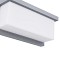 GLOBOSTAR® CITYSCAPE 60698 Μοντέρνο Φωτιστικό Τοίχου - Απλίκα LED 18W 1890lm 120° AC 220-240V Αδιάβροχο IP65 Φυσικό Λευκό 4500K - Bridgelux SMD Chip - Γκρι Ματ - Μ23.5 x Π11 x Υ10cm - 3 Χρόνια Εγγύηση