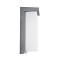 GLOBOSTAR® LOFT 60759 Μοντέρνο Φωτιστικό Τοίχου - Απλίκα LED 18W 1890lm 120° AC 220-240V Αδιάβροχο IP65 Φυσικό Λευκό 4500K - Bridgelux SMD Chip - Γκρι Ματ - Μ24.5 x Π11 x Υ9.5cm - 3 Χρόνια Εγγύηση