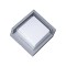 GLOBOSTAR® APEX 60771 Φωτιστικό Τοίχου - Απλίκα Εσωτερικού/Εξωτερικού Χώρου LED 10W 1050lm 120° AC175-265V Αδιάβροχο IP65 - Πλαστικό Σώμα - Φυσικό λευκό 4500K - Μ17 x Π17 x Υ9cm - Γκρι - Bridgelux Chip - 3 Χρόνια Εγγύηση