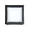 GLOBOSTAR® MAJESTIC 60773 Φωτιστικό Τοίχου - Απλίκα Εσωτερικού/Εξωτερικού Χώρου LED 10W 1050lm 120° AC175-265V Αδιάβροχο IP65 - Πλαστικό Σώμα - Φυσικό λευκό 4500K - Μ17 x Π17 x Υ9cm - Μαύρο - Bridgelux Chip - 3 Χρόνια Εγγύηση