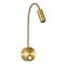 GloboStar® GOOSE 60880 Μοντέρνο Φωτιστικό Τοίχου - Απλίκα Ξενοδοχείου Bed Side LED 3W 300lm 36° AC 220-240V - Reading Light - Μ6.5 x Π15 x Υ24.5cm - Φυσικό Λευκό 4500K - Χρυσό Πλατίνα - 3 Xρόνια Εγγύηση