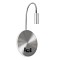 GLOBOSTAR® GOOSE 60884 Μοντέρνο Φωτιστικό Τοίχου - Απλίκα Ξενοδοχείου Reading Light με Φορτιστή USB 3A LED 6W 600lm 36° & 360° AC 220-240V IP20 Φυσικό Λευκό 4500K - CREE XPE & Lumileds SMD Chip & TÜV SÜD Driver - Νίκελ Βούρτσας - Μ15.5 x Π22.5 x Υ30cm - 3