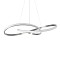GLOBOSTAR® DEXTER 60915 Μοντέρνο Κρεμαστό Φωτιστικό Οροφής LED 90W 10080lm 300° AC 220-240V IP20 Ρυθμιζόμενο Λευκό CCT με Χειριστήριο από 2700K έως 6000K Dimmable - Lumileds SMD Chip - Νίκελ Βούρτσας - Μ73 x Π73 x Υ16cm - 3 Χρόνια Εγγύηση