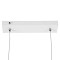 GLOBOSTAR® LINARIA DUO 60925 Μοντέρνο Κρεμαστό Φωτιστικό Οροφής LED 72W 8300lm 200° AC 220-240V IP20 Ρυθμιζόμενο Λευκό CCT με Χειριστήριο από 2700K έως 6000K Dimmable - Lumileds SMD Chip - Λευκό Ματ - Μ220 x Π4 x Υ25cm - 3 Χρόνια Εγγύηση