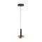 GLOBOSTAR® ZANE 60933 Μοντέρνο Κρεμαστό Φωτιστικό Οροφής LED 18W 2016lm 120° AC 220-240V IP20 Ρυθμιζόμενο Λευκό CCT με Χειριστήριο από 2700K έως 6000K Dimmable - Lumileds SMD Chip - Μαύρο Ματ & Χρυσό - Μ15 x Π15 x Υ20cm - 3 Χρόνια Εγγύηση