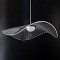 GLOBOSTAR® ACRYLICA 60975 Μοντέρνο Κρεμαστό Φωτιστικό Οροφής LED 20W 2240lm 360° AC 220-240V IP20 Ρυθμιζόμενο Λευκό CCT με On/Off 2700K/4500K/6000K - Lumileds SMD Chip - Διάφανο & Μαύρο Ματ - Μ60 x Π60 x Υ15cm - 3 Χρόνια Εγγύηση