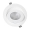 GLOBOSTAR® LEXIS JOINT 60988 Χωνευτό Κινούμενο Downlight Σποτ LED 12W 1200lm 45° AC 220-240V Αδιάβροχο IP44 Φυσικό Λευκό 4500K - Bridgelux SMD Chip & TÜV SÜD Driver - Λευκό Ματ - Μ15.8 x Π15.8 x Υ13cm / Q13cm - 5 Χρόνια Εγγύηση