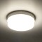 GLOBOSTAR® REVANO 61015 Φωτιστικό Πλαφονιέρα Οροφής LED 15W 1425lm 180° AC 220-240V Αδιάβροχο IP54 Φυσικό Λευκό 4500K - Lumileds SMD Chip - Λευκό Γαλακτερό - Μ17 x Π17 x Υ5cm - 2 Χρόνια Εγγύηση