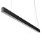 GLOBOSTAR® FELIX 61028-S Μοντέρνο Φωτιστικό Οροφής LED 54W 6500lm 120° AC 220-240V IP20 Ρυθμιζόμενο Λευκό CCT με Χειριστήριο από 2700K έως 6000K Dimmable - Lumileds SMD Chip - Μαύρο Ματ - Μ120 x Π3.5 x Υ7cm - 3 Χρόνια Εγγύηση