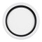 GLOBOSTAR® ARIANA 61034 Μοντέρνο Φωτιστικό Οροφής LED 55W 6376lm 120° AC 220-240V IP20 Ρυθμιζόμενο Λευκό CCT με Χειριστήριο από 2700K έως 6000K Dimmable - Lumileds SMD Chip - Λευκό Ματ & Μαύρο Ματ - Μ48 x Π48 x Υ9cm - 3 Χρόνια Εγγύηση