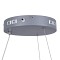 GLOBOSTAR® ARIANA 61039 Μοντέρνο Κρεμαστό Φωτιστικό Οροφής LED 55W 6376lm 120° AC 220-240V IP20 Ρυθμιζόμενο Λευκό CCT με Χειριστήριο από 2700K έως 6000K Dimmable - Lumileds SMD Chip - Γκρι - Μ48 x Π48 x Υ6.5cm - 3 Χρόνια Εγγύηση